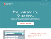 Tablet Screenshot of homeschoolmanager.com